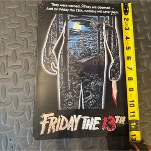 Friday the 13th Metal Sign